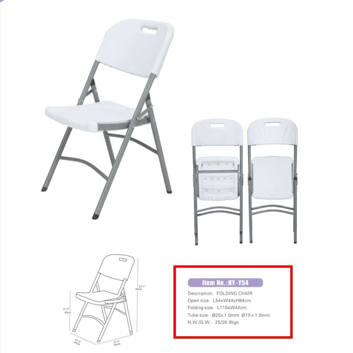 Plastic Dining Easying Folding Chair Hotel Outdoor Plastic Chairs Garden Chair Outdoor Furniture Grey or Black Modern 1 People