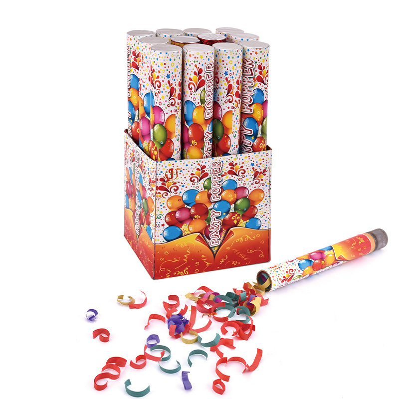 Factory Supply Custom Shape Christmas Party Poppers Eco-friendly Party Popper Confetti