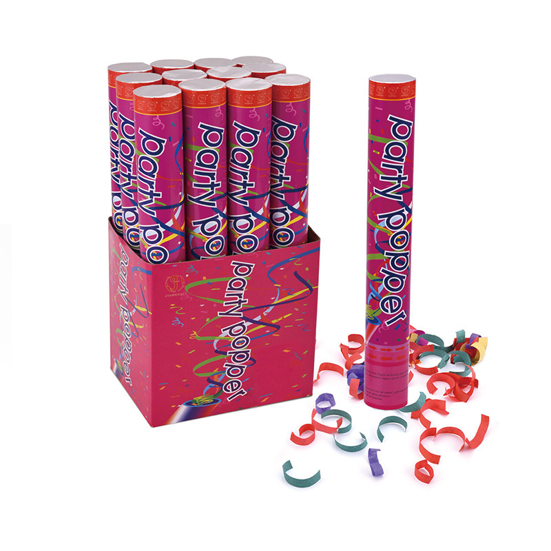 Factory Supply Custom Shape Christmas Party Poppers Eco-friendly Party Popper Confetti