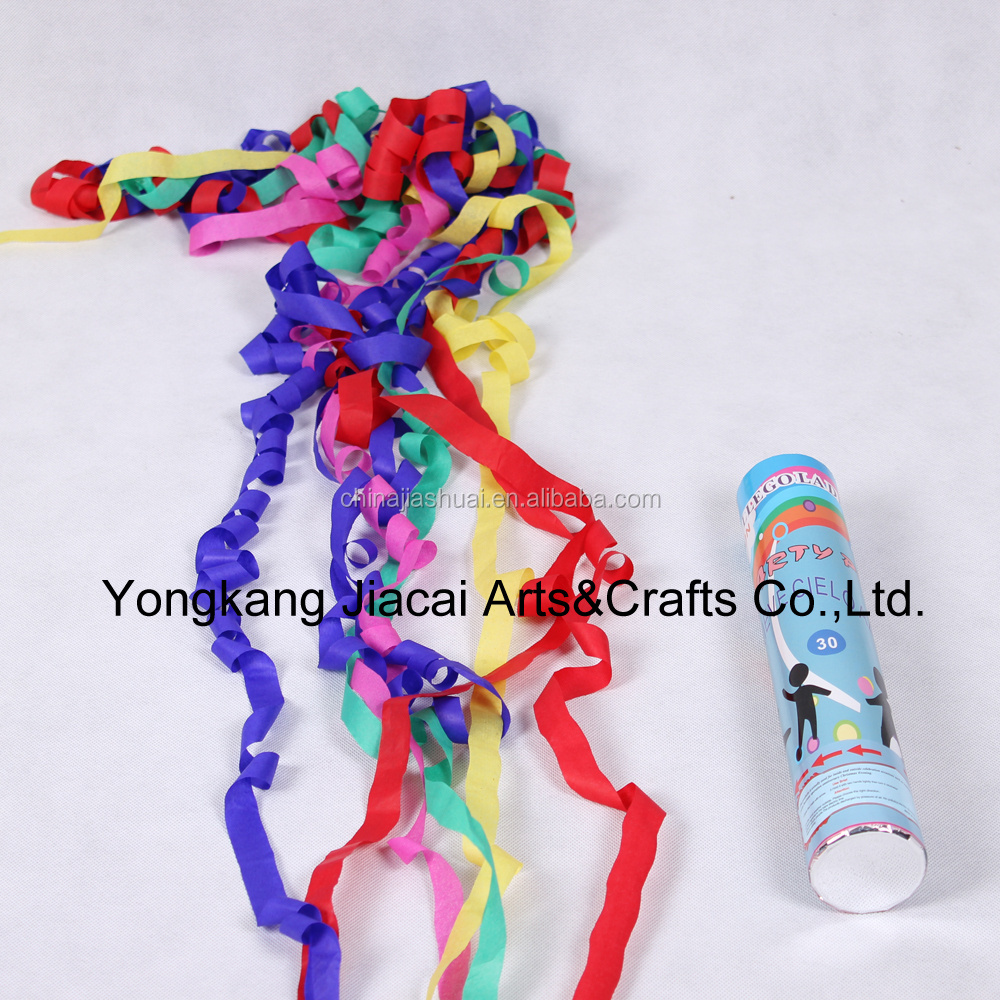 Eco-friendly Wedding Party Favors Serpentine Streamers Colorful Paper Party String Poppers