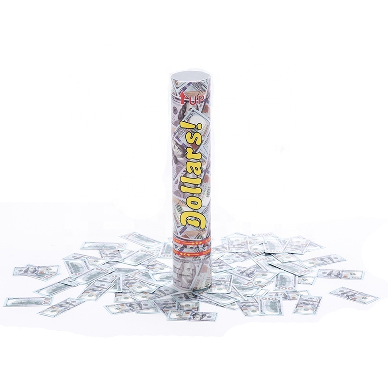 Factory Supply Eco-friendly Confetti Cannon Biodrgrade White Paper Confetti Cannon