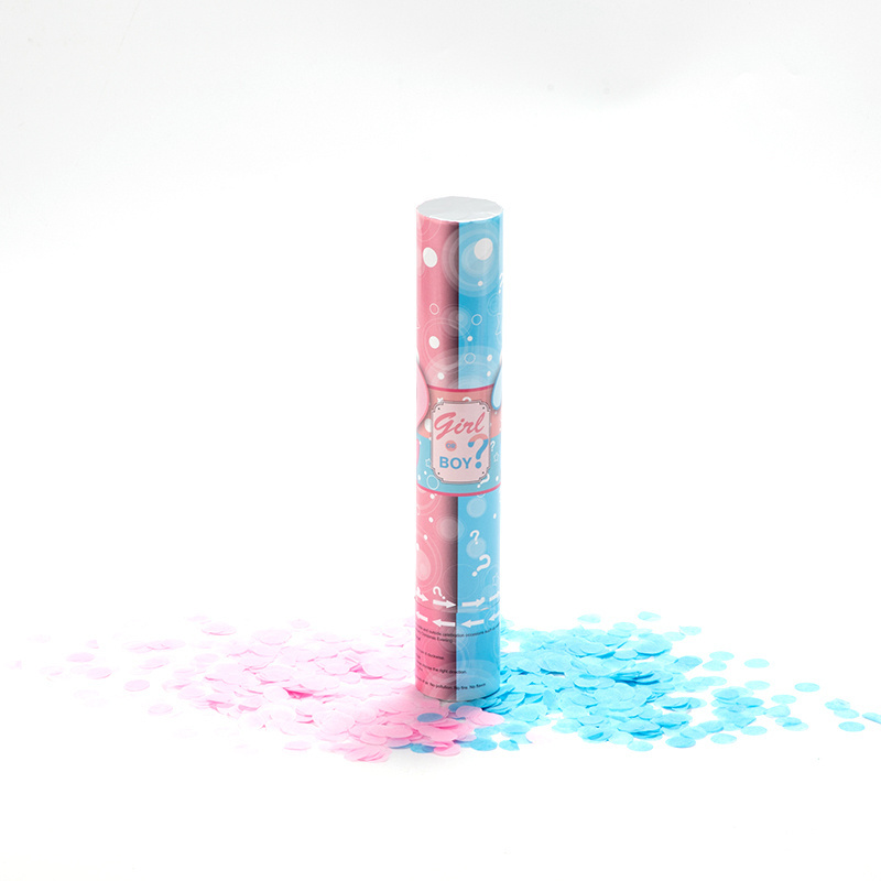 OEM Service Disposable Confetti Cannon Boy or Girl Gender Reveal Party Popper