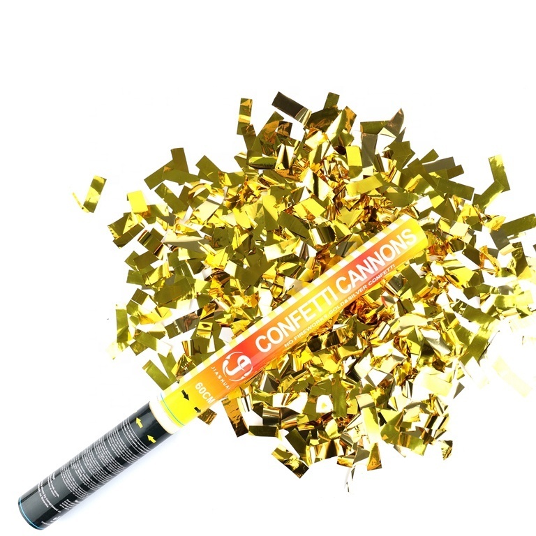 Eco-friendly Gold Party Popper Confetti Cannon Compressed Air Confetti Cannon with Money Confetti