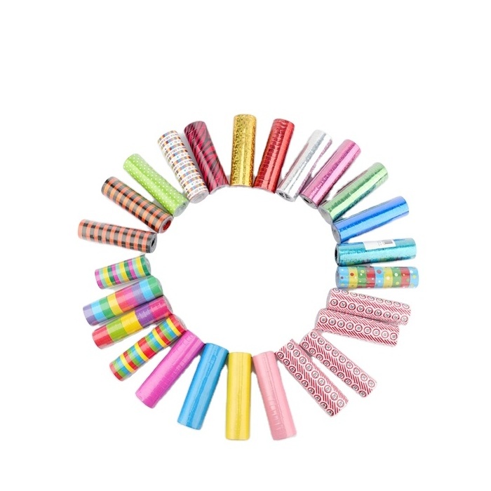 Eco-friendly Wedding Party Favors Serpentine Streamers Colorful Paper Party String Poppers