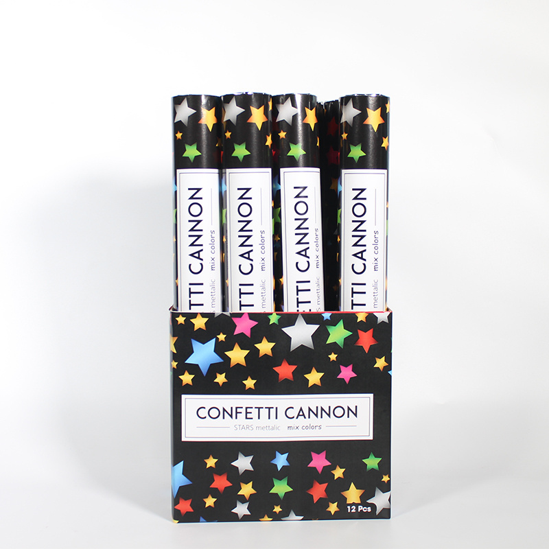 Top Sales Confetti Popper Push Pop Customized Confetti Cannon With Money Confetti For Birthday Party