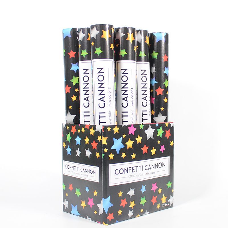 Top Sales Confetti Popper Push Pop Customized Confetti Cannon With Money Confetti For Birthday Party