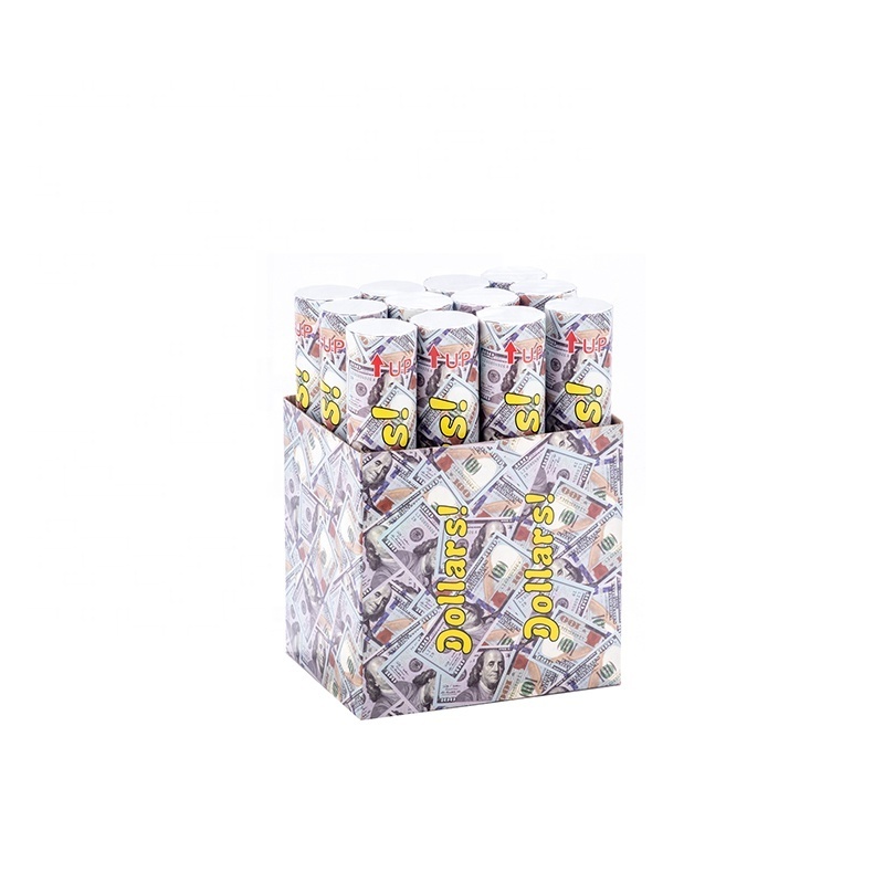 Factory Supply Eco-friendly Confetti Cannon Biodrgrade White Paper Confetti Cannon