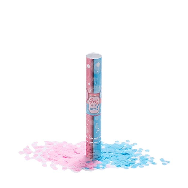 Custom Logo Gender Reveal Confetti Cannon Eco-friendly Holi Powder Biodegradable Confetti Cannon