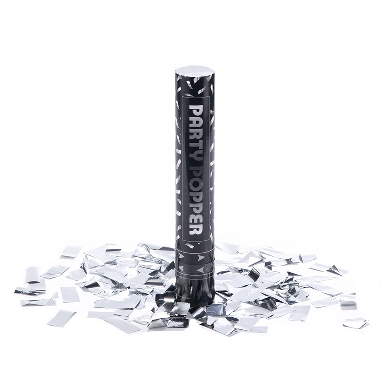 Factory Supply Eco-friendly Confetti Cannon Biodrgrade White Paper Confetti Cannon