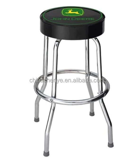 Modern Bar Stools Swivel Bar stool Height Chairs Round Heavy Metal Base