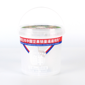 Factory Hot Sale Wholesale IML Color Customized Pp Plastic Bucket For Ice Cream Container 1L Plastic Bucket With Handle