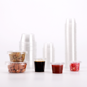 PET/PP Disposable Plastic Soy Sauce Cup Dipping Bowl Container