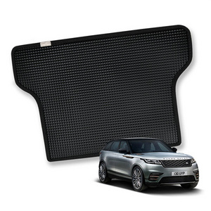 All Weather Protection Universal Trim-to-Fit Rubber & PVC Premium Quality Black Heavy Duty Cargo Trunk Floor Mat for Back of SUV