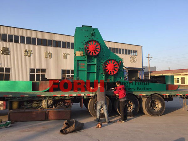 Two stage hammer crusher for shale/coal gangue/construction waste