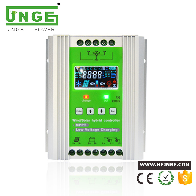 JNGE power Direct 300W-1500W Hybrid charge  MPPT Wind Solar Controller 12V 24V 48V Charging Regulator for home solar system