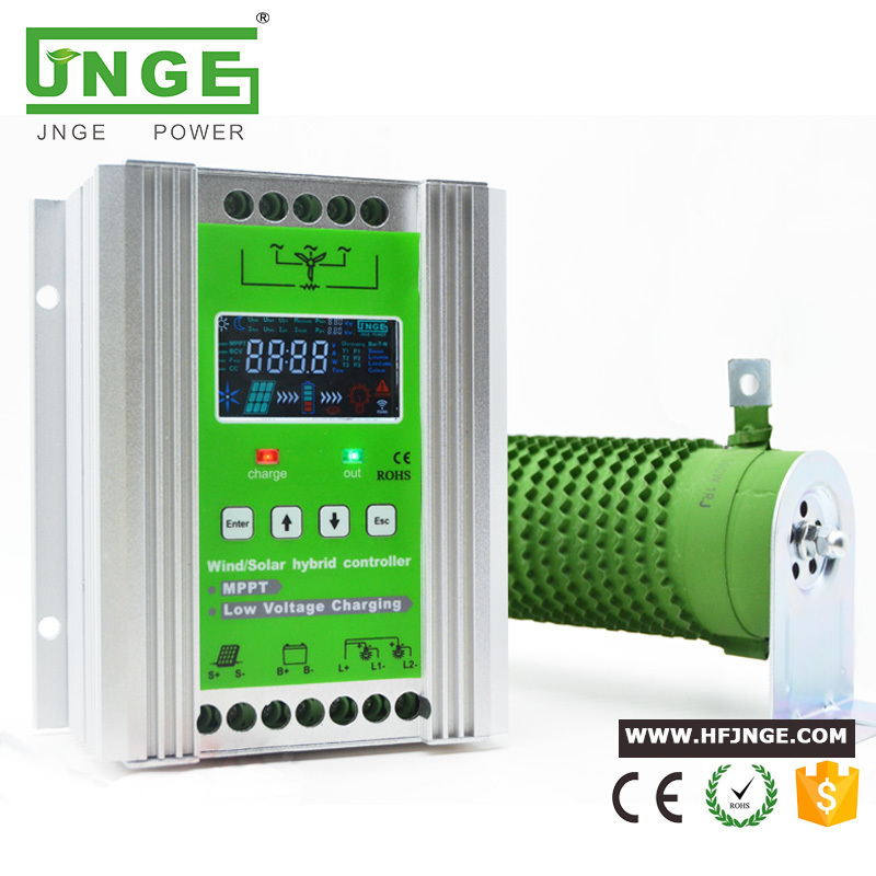 JNGE power Direct 300W-1500W Hybrid charge  MPPT Wind Solar Controller 12V 24V 48V Charging Regulator for home solar system