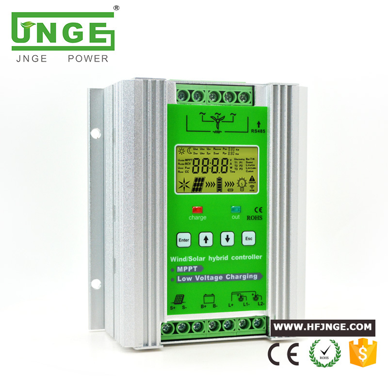 MPPT wind solar hybrid charge controller 12v 24v 48v for 300w 500w 800w 1000w 1500w wind turbine with dump load