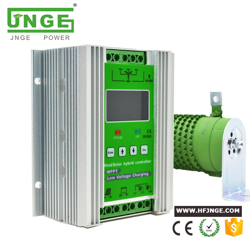 MPPT wind solar hybrid charge controller 12v 24v 48v for 300w 500w 800w 1000w 1500w wind turbine with dump load