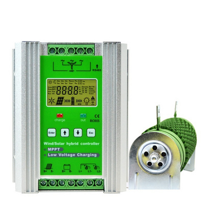 MPPT wind solar hybrid charge controller 12v 24v 48v for 300w 500w 800w 1000w 1500w wind turbine with dump load