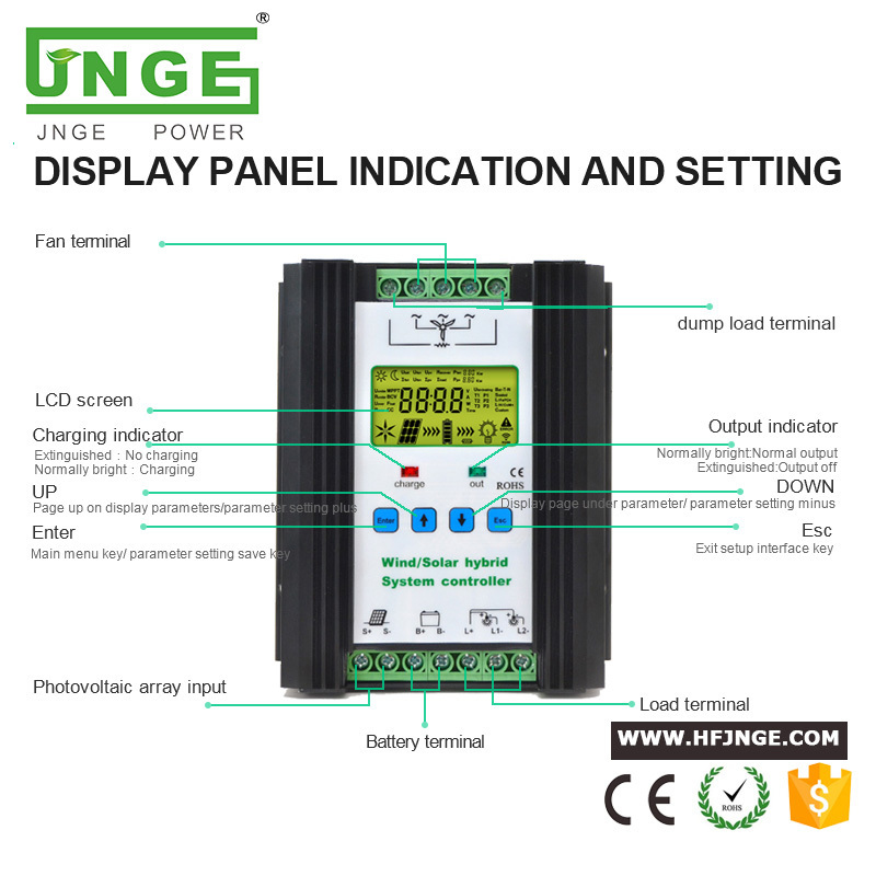 3000W 48V Hybrid Solar Wind Charge Controller