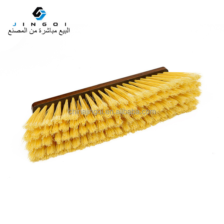 Factory Low Price Wood Household Plastic Broom Head Floor Sweeping Brush Brooms With Soft Bristle Broom Parts