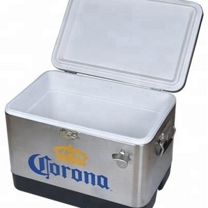 Branded cooler box/Metal corona for cooling