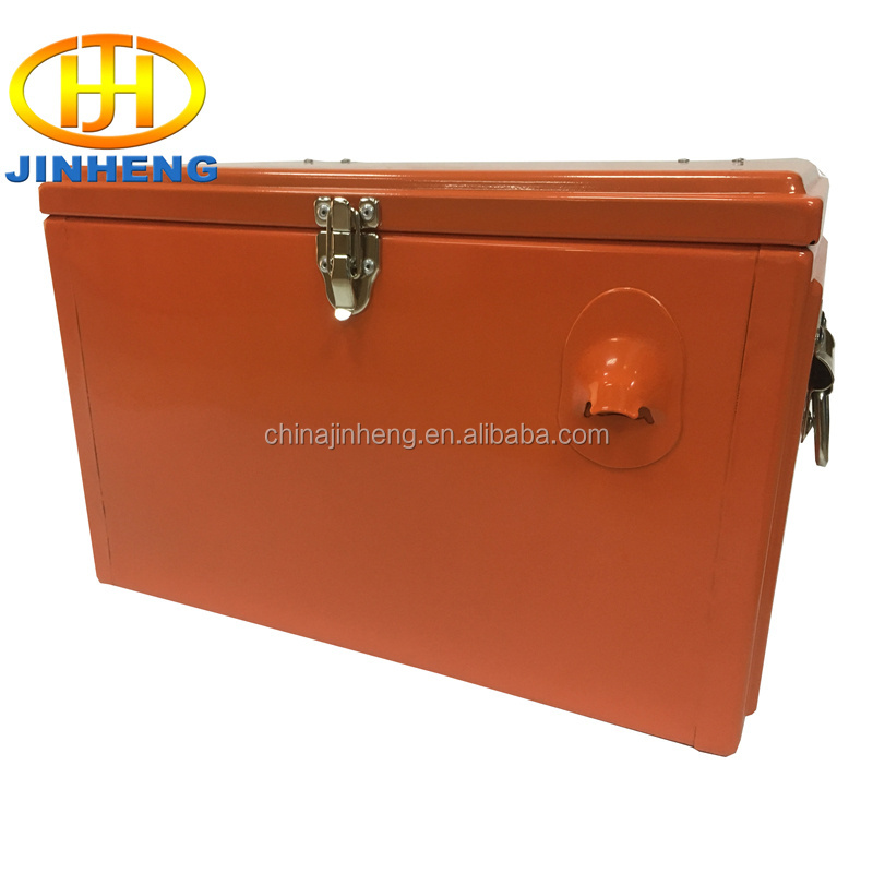 20L metal cooler box with lock