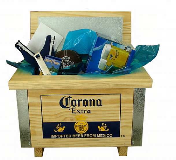 Hot sale corona wooden cooler box