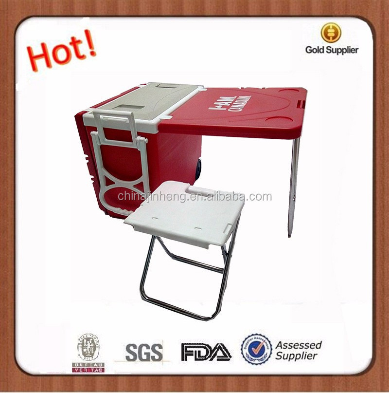 28L Plastic cooler folding chair outdoor camping picnic tables