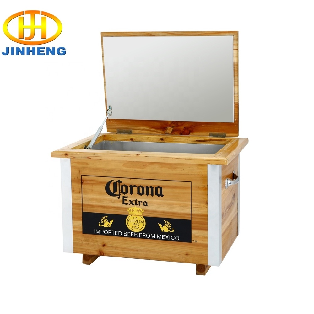 Hot sale corona wooden cooler box