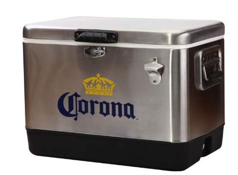 Branded cooler box/Metal corona for cooling