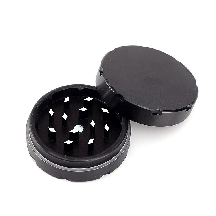 manufacturer china wholesale custom logo can cnc manual metal grinders 2 pieces herb grinder