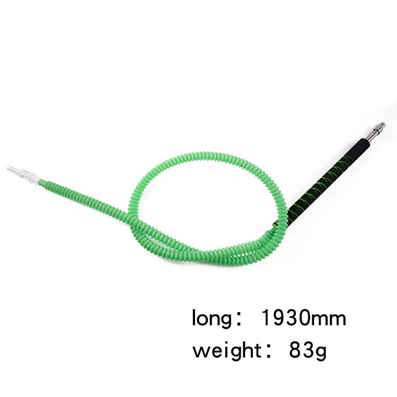 Portable acrylic plastic long Soft Disposable Silicone Hookah Hose