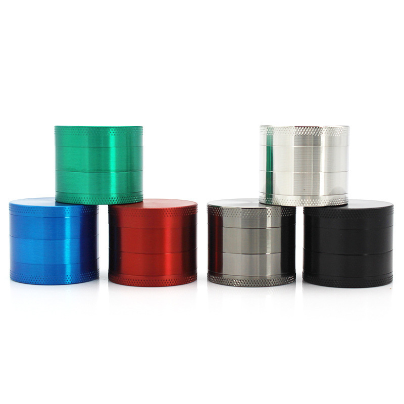 customised printed logo manual hand 4 pieces 40 50 63mm zinc alloy spice tobacco herb grinder