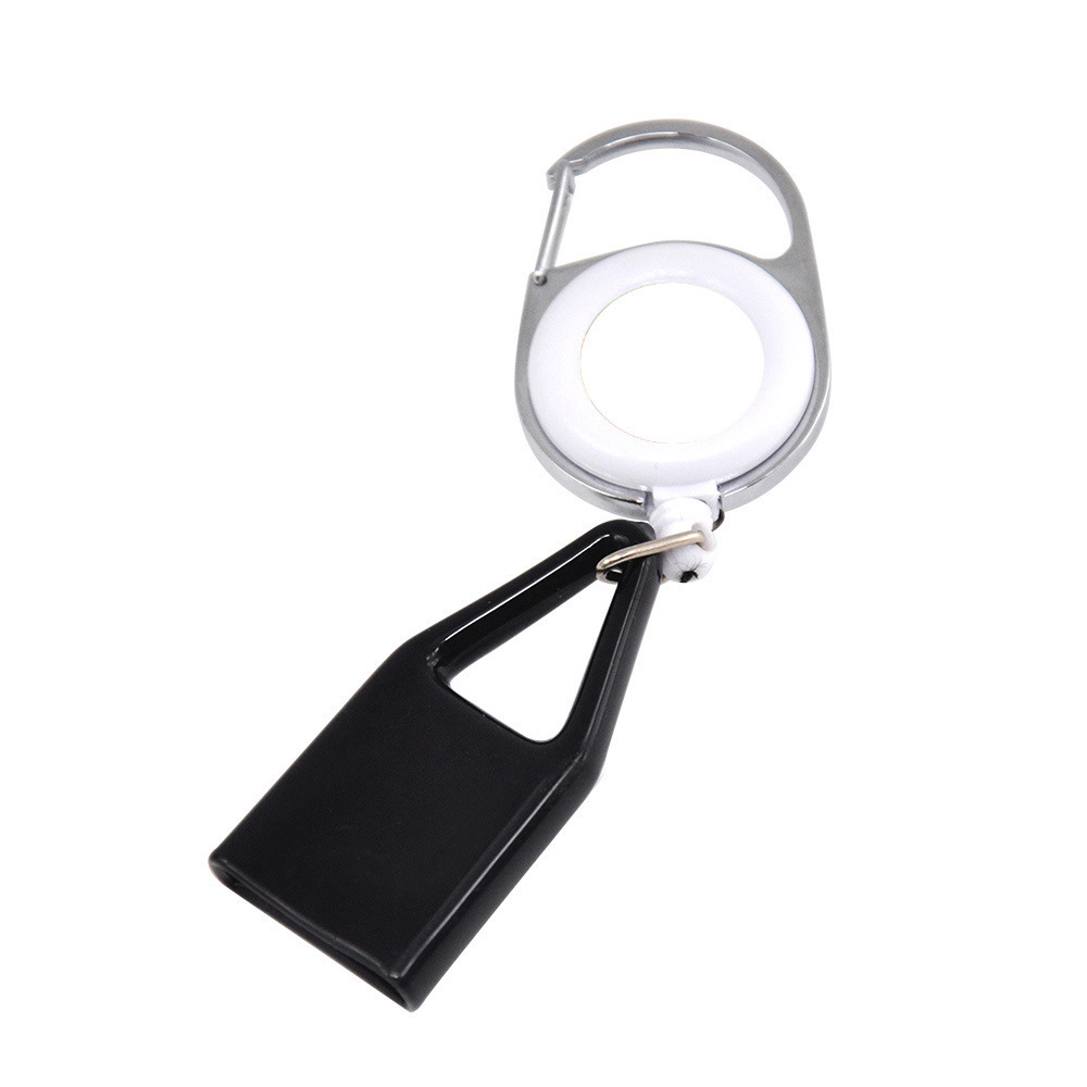 wholesale Silicone Sticker Retractable Lighter Holder smoking accessories plastic stretch Keychain clip lighter leash