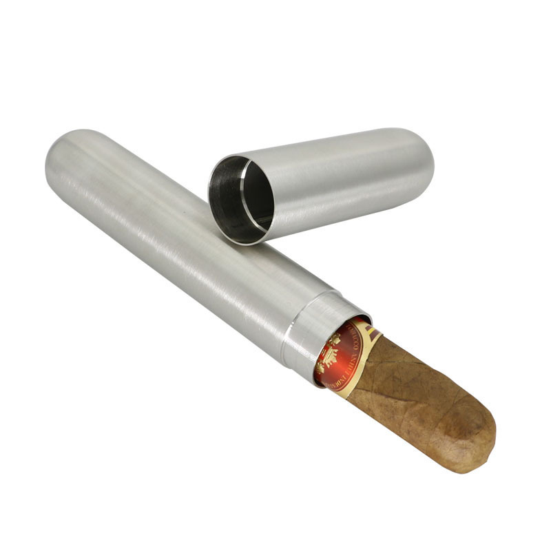 Wholesale Custom logo Portable Stainless steel Cigar Tube