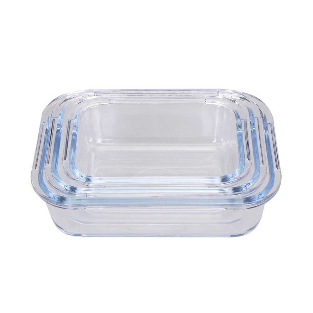 Kitchen container set BPA free Locking lids Leaking-Proof Glass Meal Prep Container lunch box