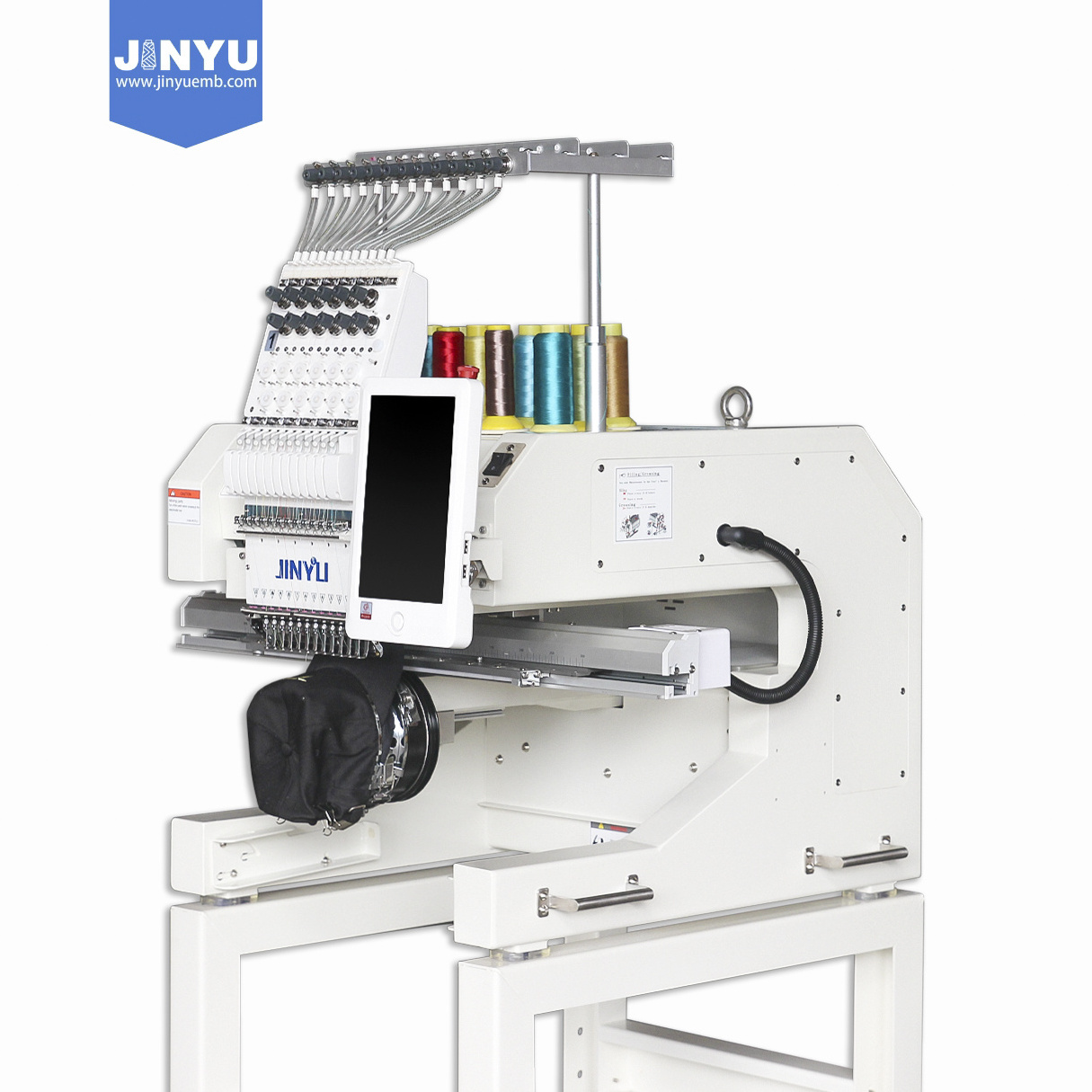 JCM-1201 1 head embroidery machine t-shirt embroidery machine high speed  logo embroidery machine