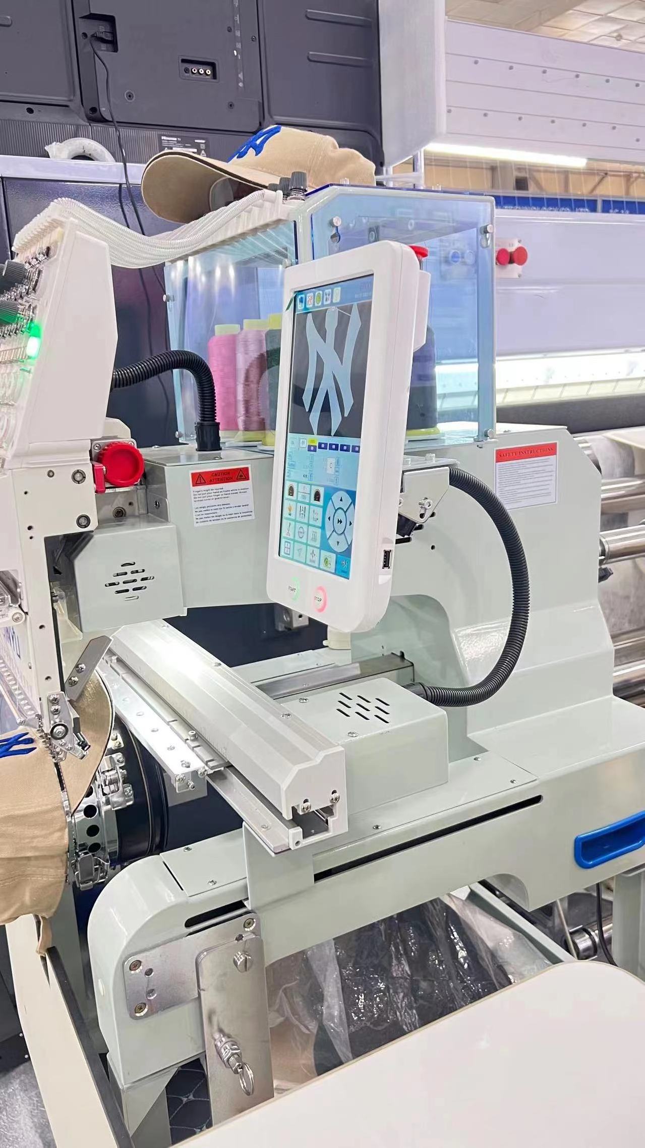 JCS-T1201 300*400mm new model t shirt embroidery machine 3d embroidery machine portable household embroidery machine