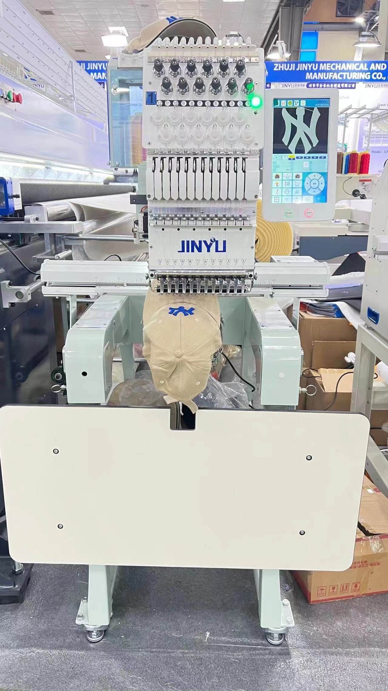 JCS-T1201 300*400mm new model t shirt embroidery machine 3d embroidery machine portable household embroidery machine