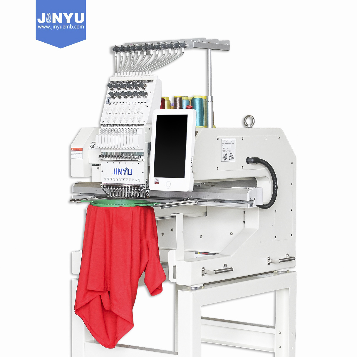 JCM-1201 1 head embroidery machine t-shirt embroidery machine high speed  logo embroidery machine