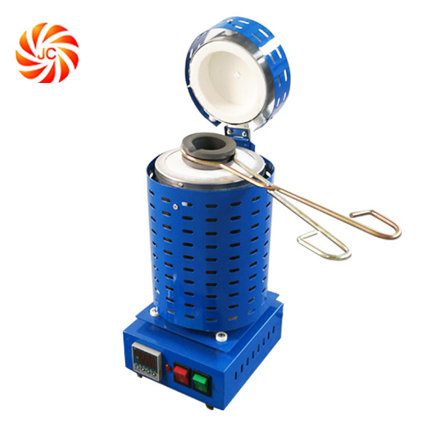 JC-K-220-2 Electric Portable 1kg Copper Melting Furnace for Sale