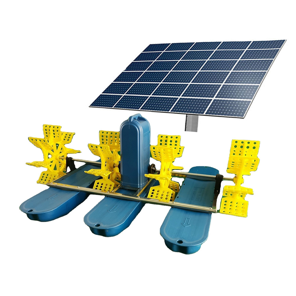 New Product High Efficiency 4 Impeller 1.5Kw 380V Solar Powered Paddle Wheel Aerator for Fish Pond