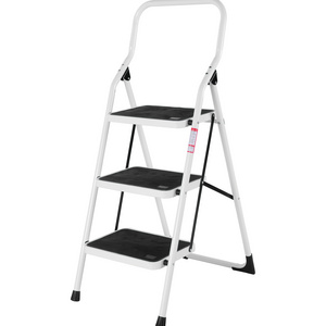 3 steps wide  steel folding step ladders