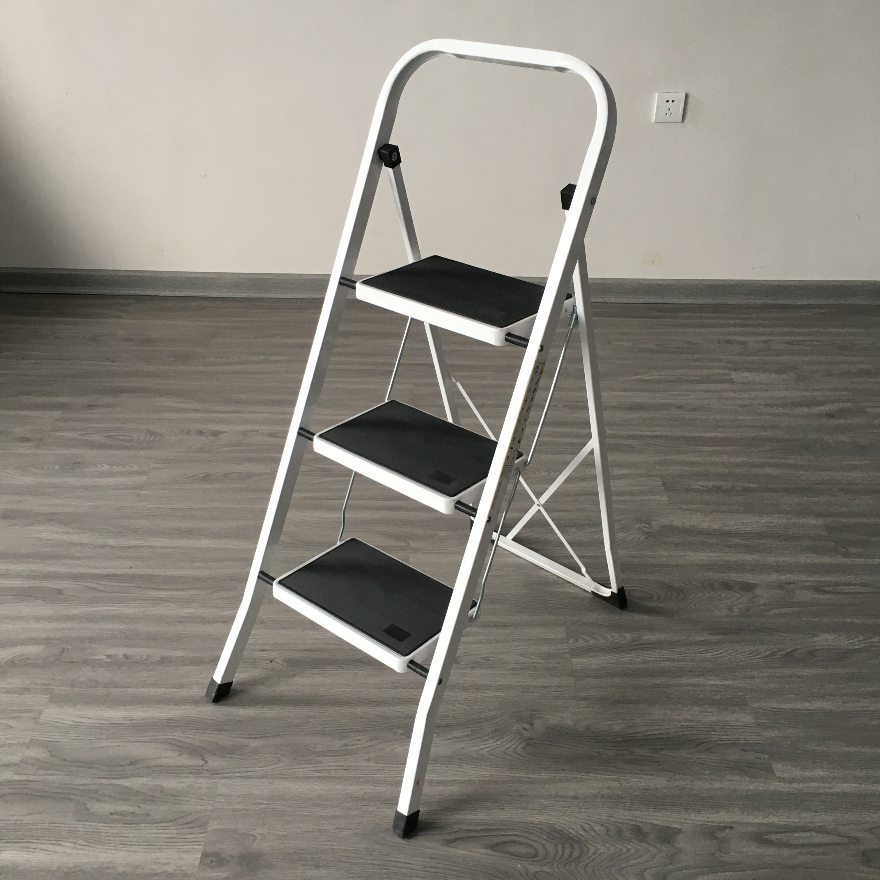 home using domestic steel folding ladder, metal ladder 3 step folding ladders