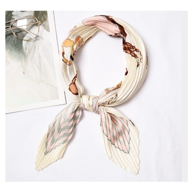 April New 70x70cm Small Silk Air Hostess Satin Scarf For Airline Stewardess Uniform