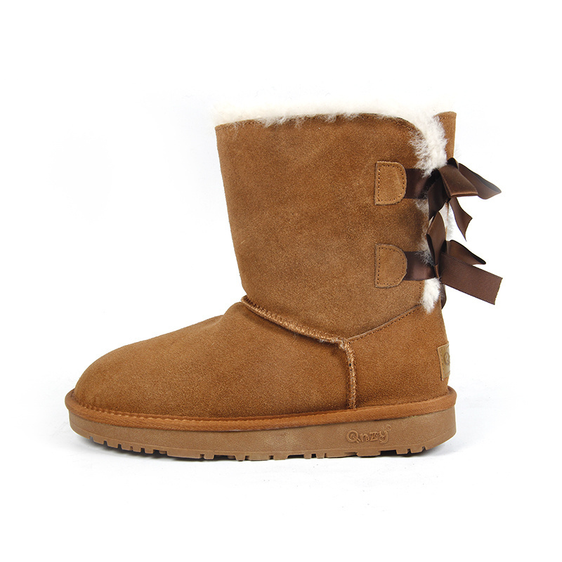 2023 Wholesale price classic model China supper Warm Sheepskin Snow Boots For women