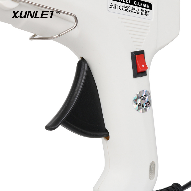 XUNLEI Hot sale 100-220V 60W Electric silicone hot melt glue gun high temp hot glue gun