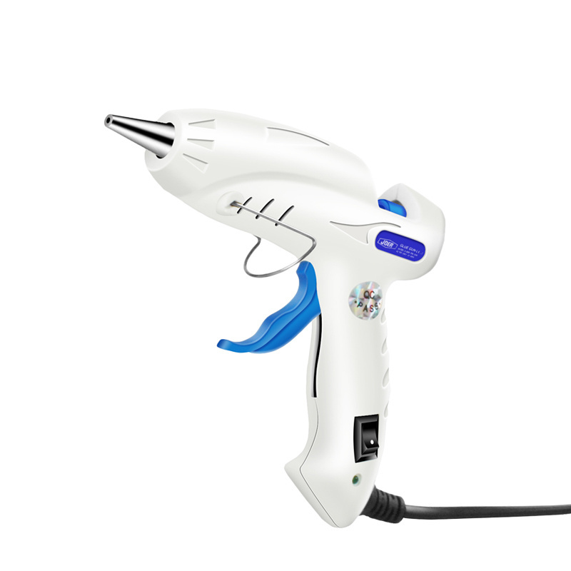 Customized color 30W Small Hot Melt Glue Gun with sticks glue stick gun for DIY and homework