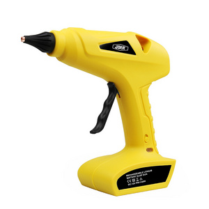 60W battery glue gun Factory Sale 60W Lithium Battery Cordless Hot Glue Gun with Wide Stand Rechargeable Glue Gun